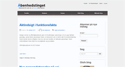 Desktop Screenshot of aabenhedstinget.dk